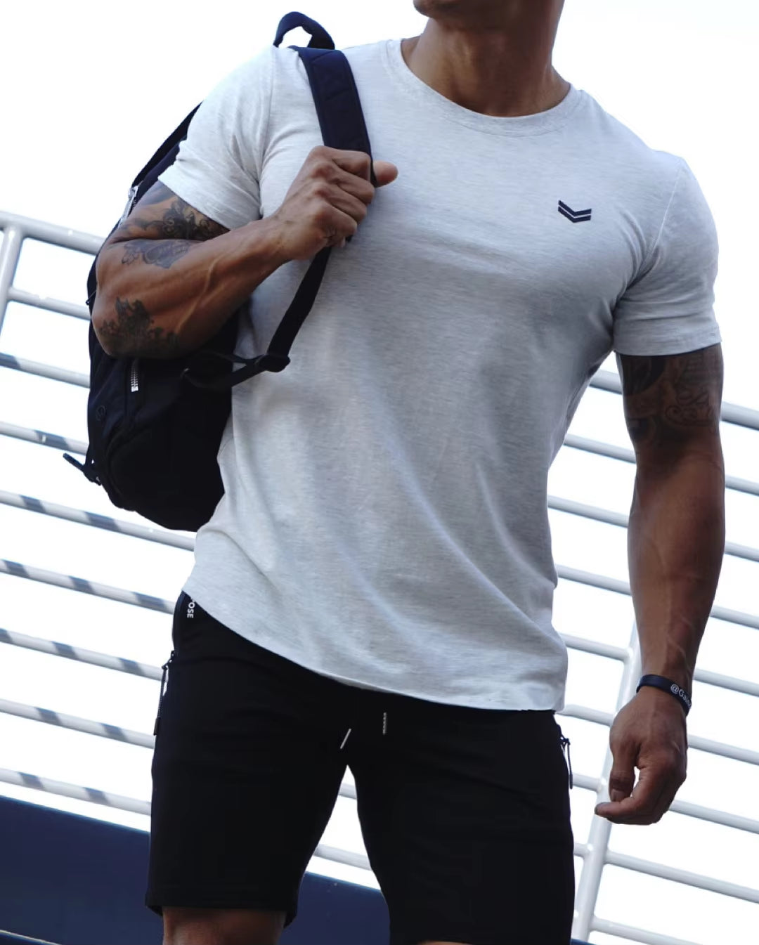 T Shirts Men Summer Shirt Short Sleeve Bodybuilding Workout Exercise Mens Clothing Daily Wear