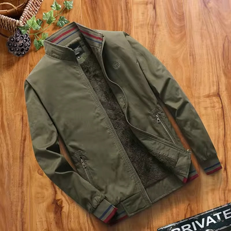 Winter Mens Bomber Jacket Mens Fleece Warm Windbreaker Coats Fashion Army Tactical Thermal Coats Mens Brand Clothing